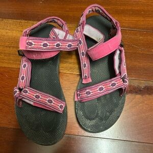 Teva Pink and Purple Patterned Sandals
